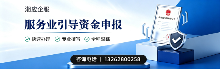 永州服务业引导资金申报服务
